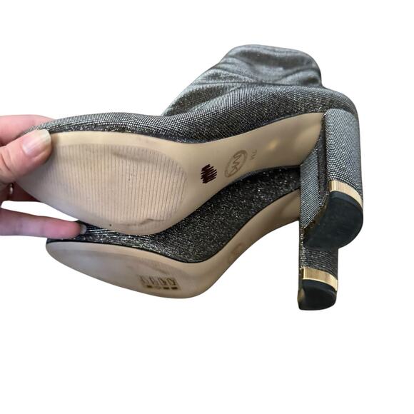 Michael Kors Women’s Size 7 M Metallic Swifty Sparkly Party Sock Boots‎ - Picture 6 of 8